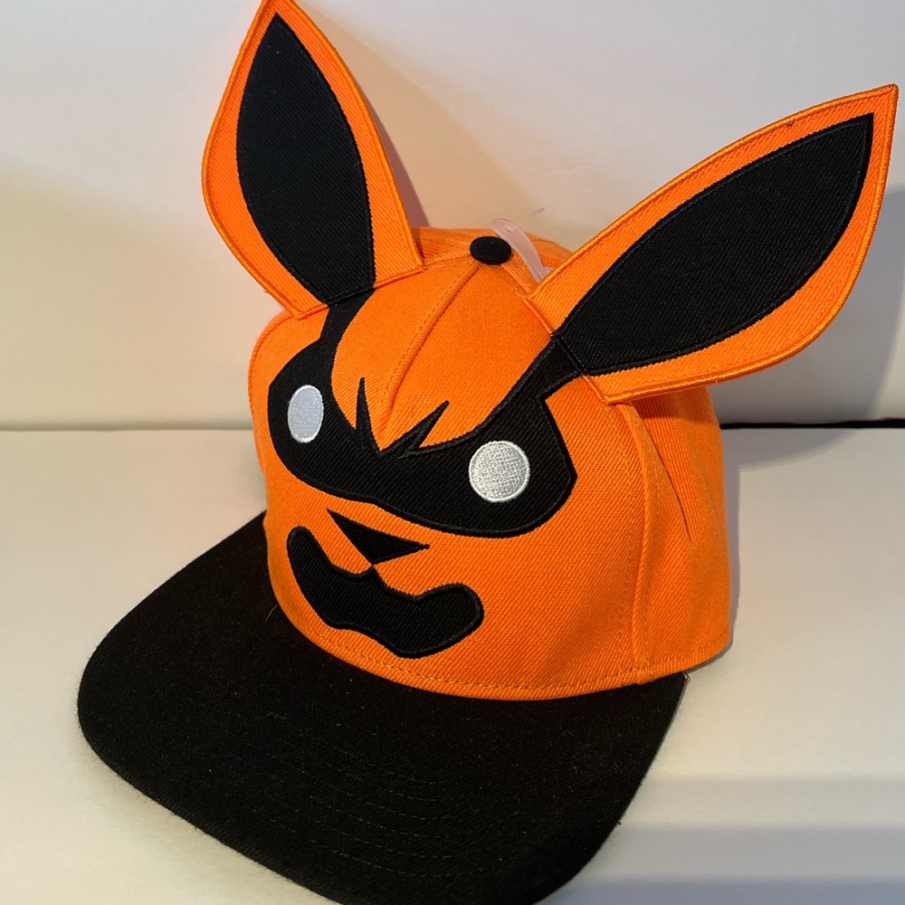 Naruto Kurama Big Face 3D Flat Bill Snapback